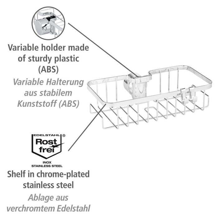 Duschstangencaddy Mod. Floresta Eckig