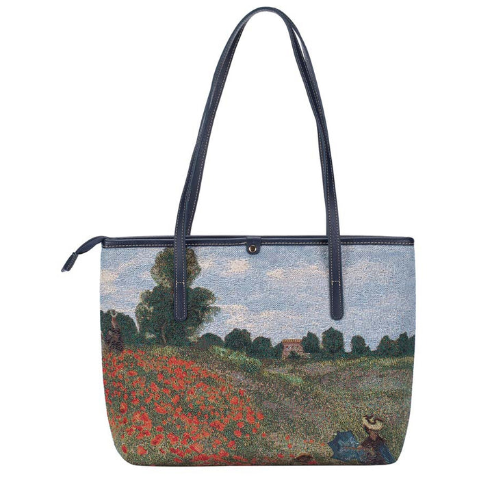 Schultertasche Claude Monet - Mohnfeld