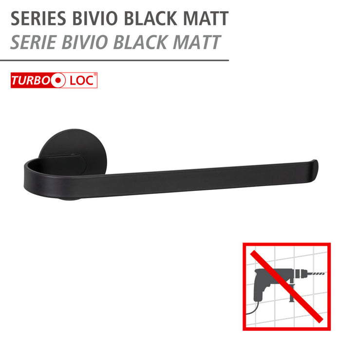 Turbo-Loc® Handtuchhalter Mod. Bivio Black matt