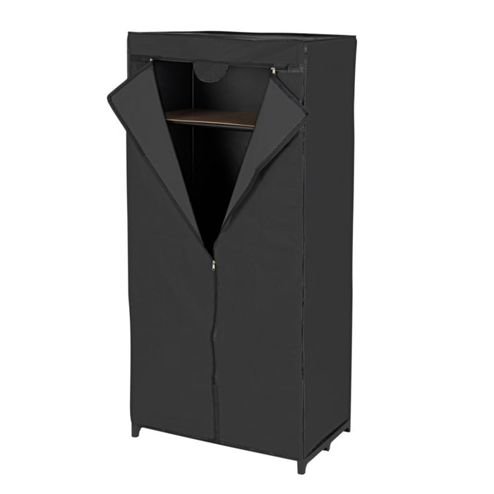 Kleiderschrank Deep Black mit Ablage