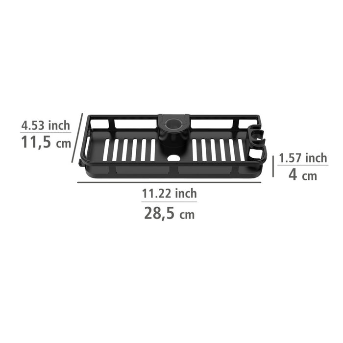 Duschablage Mod. Libertà Schwarz matt