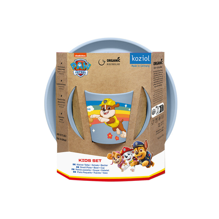 Kindergeschirr Paw Patrol Grow 3teilig hellblau