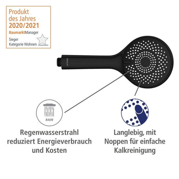 Brauseset Watersaving Schwarz