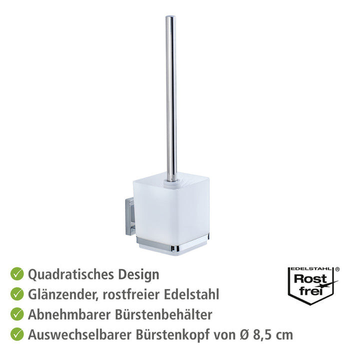 Vacuum-Loc® WC-Garnitur Quadro Edelstahl