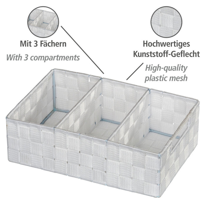 Organizer Mod. Adria Weiß 3 Fächer