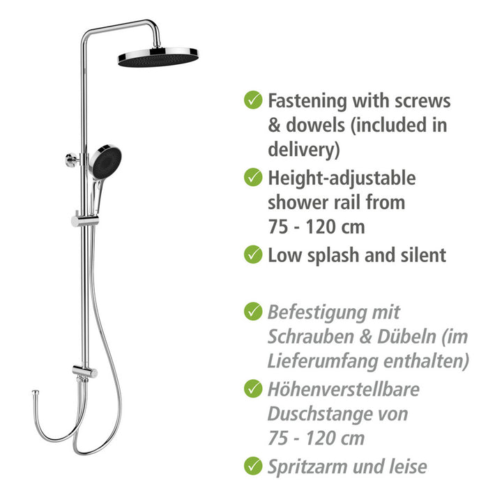 Duschsystem Softwater Chrom