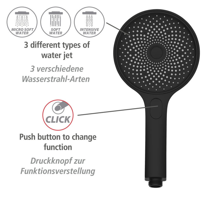 Duschsystem Softwater Schwarz