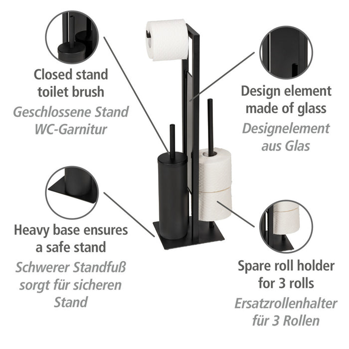 Geschlossene WC-Garnitur Mod. Rivalta Schwarz