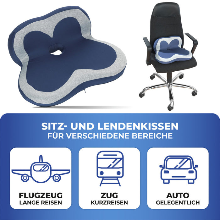 Ergonomisches Sitz- & Lendenkissen