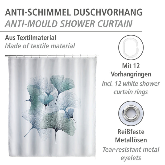 Anti-Schimmel Duschvorhang Ginkgo