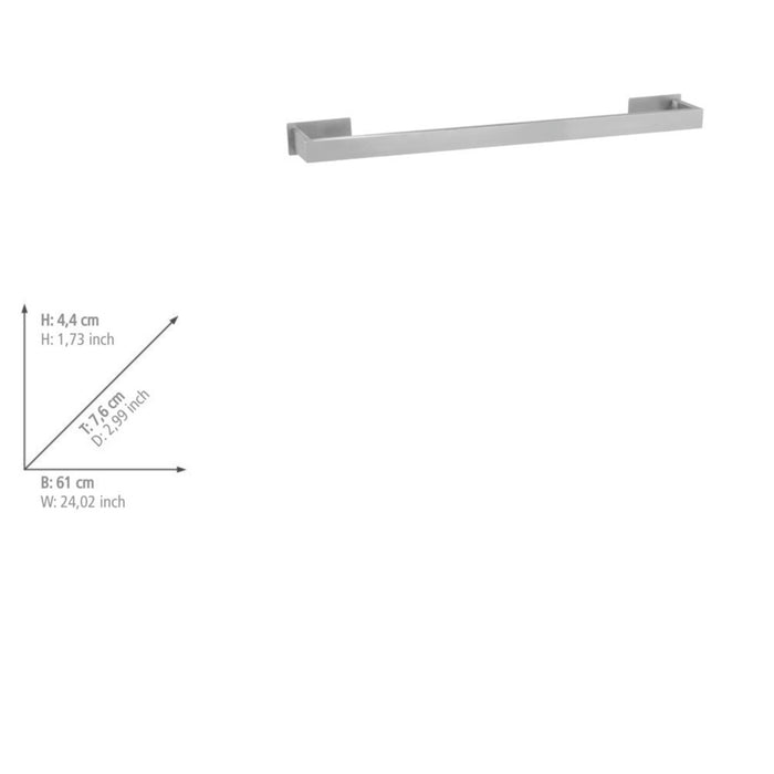 Turbo-Loc® Badetuchstange Uno Genova Matt 60 cm