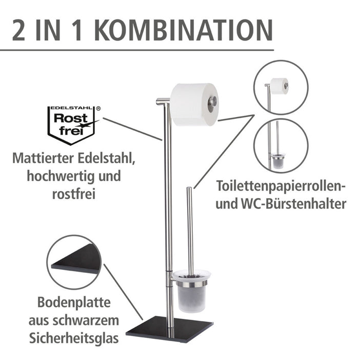 Stand WC-Garnitur Mod. Lima Edelstahl