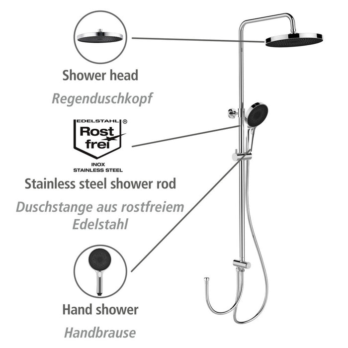 Duschsystem Softwater Chrom