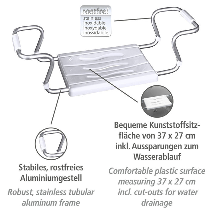 Badewannensitz Secura Weiß