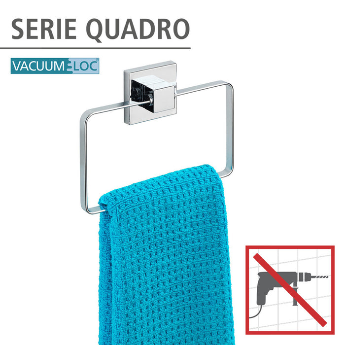 Vacuum-Loc® Handtuchring Quadro Edelstahl