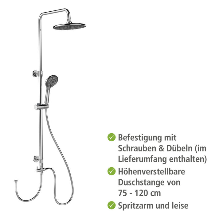 Duschsystem Watersaving Chrom