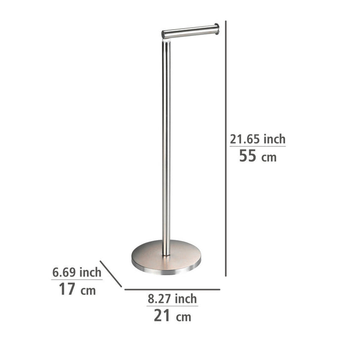 2in1 Stand Toilettenpapierhalter, Edelstahl matt