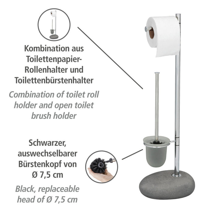 Stand WC-Garnitur Pebble Stone Grey