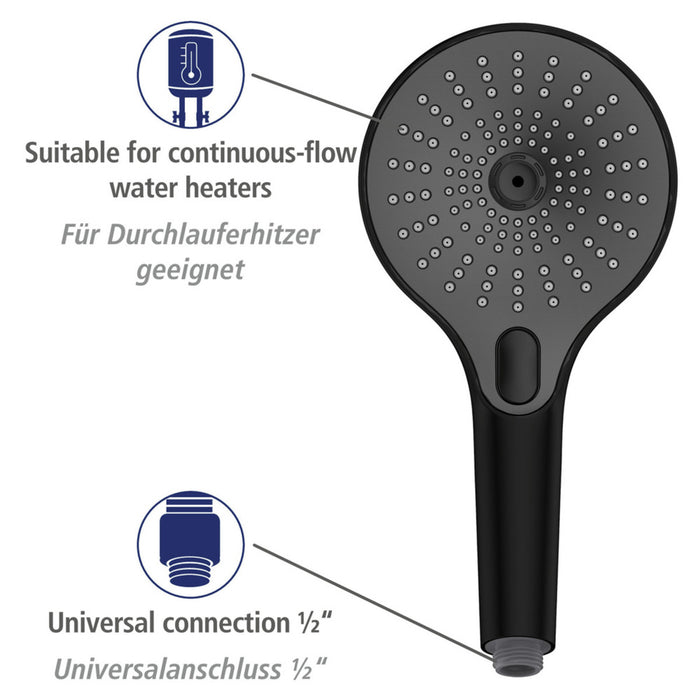 Duschkopf Ultimate Shower Schwarz/Grau