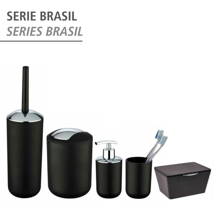 Schwingdeckeleimer Mod. Brasil Schwarz L