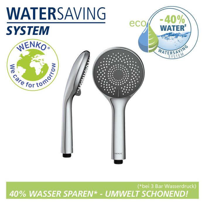 Brauseset Watersaving Chrom