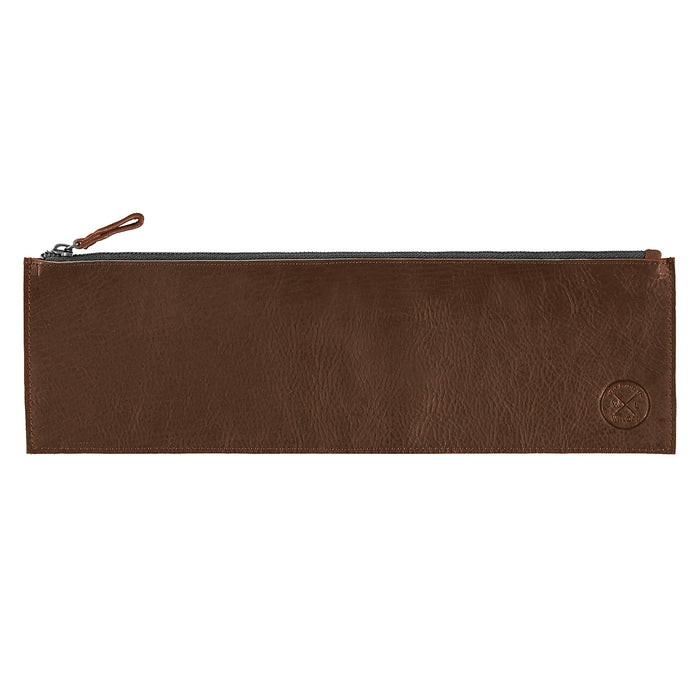 Pouch Leder-Etui dunklbraun