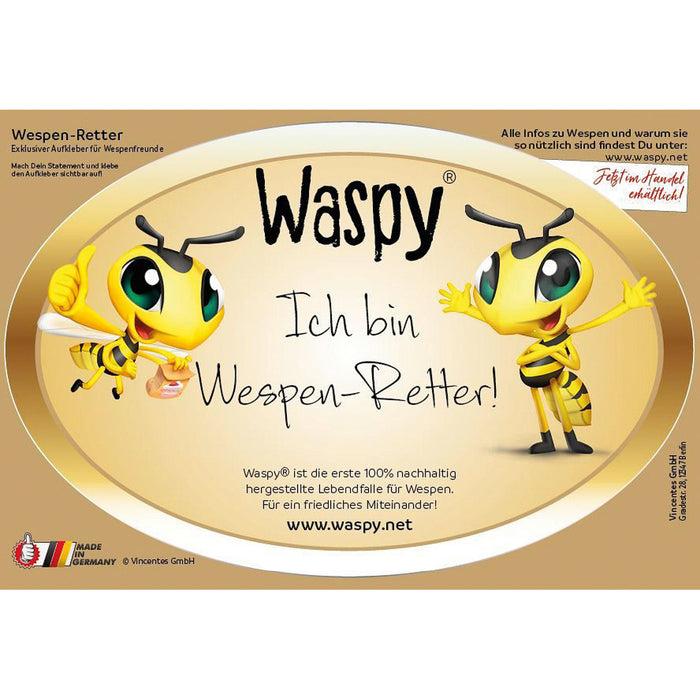 Waspy® - Die nachhaltige Wespen-Lebendfalle