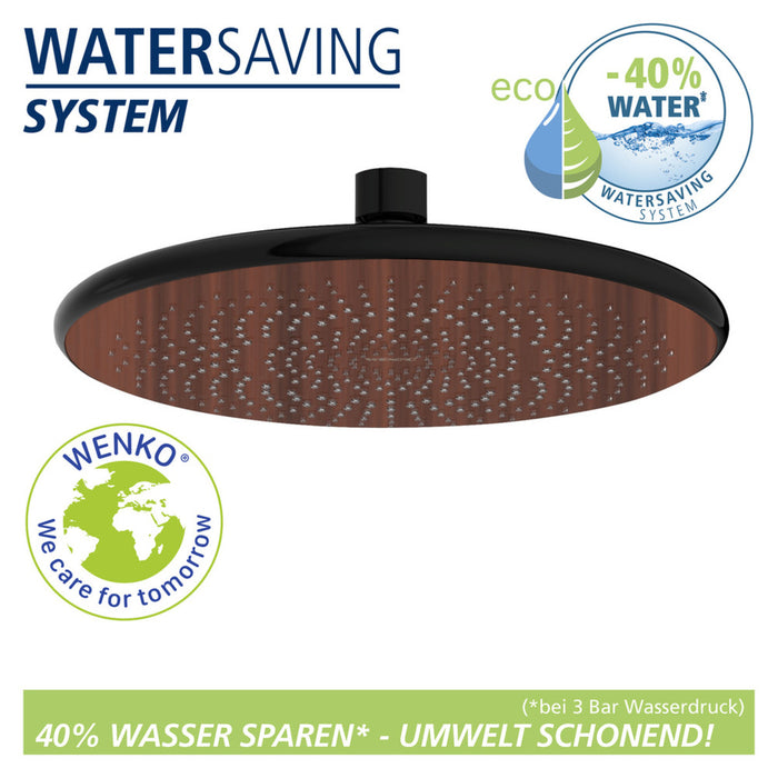 Regenduschkopf Watersaving Wood