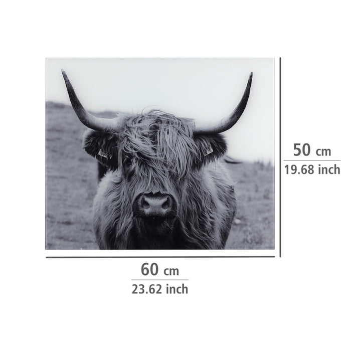 Glasrückwand Highland Mod. Cattle 60 x 50 cm