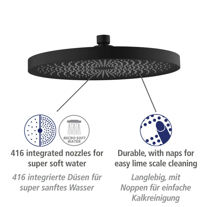 Duschsystem Softwater Schwarz