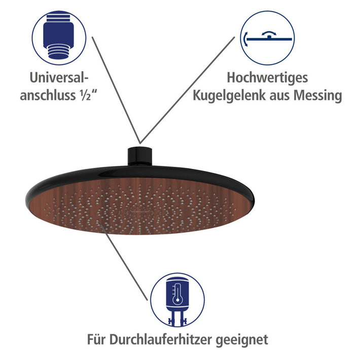 Regenduschkopf Watersaving Wood