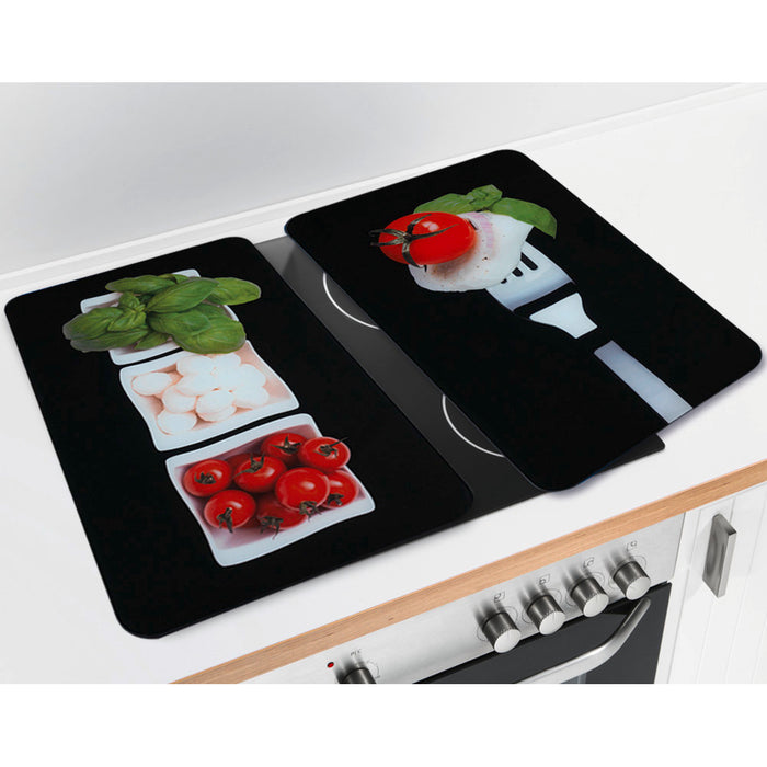 Herdabdeckplatte Universal Caprese 2er Set