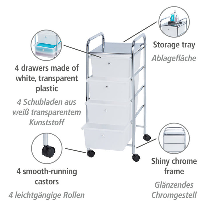 Rollwagen Messina mit 4 Schubladen