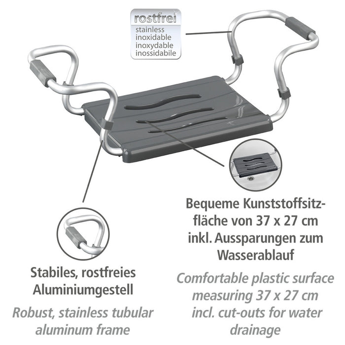 Badewannensitz Secura Silber