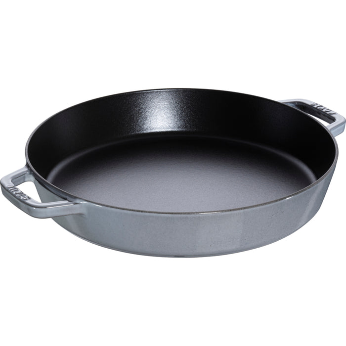 Pans Paella Pfanne 34 cm, Gusseisen, Graphit-Grau