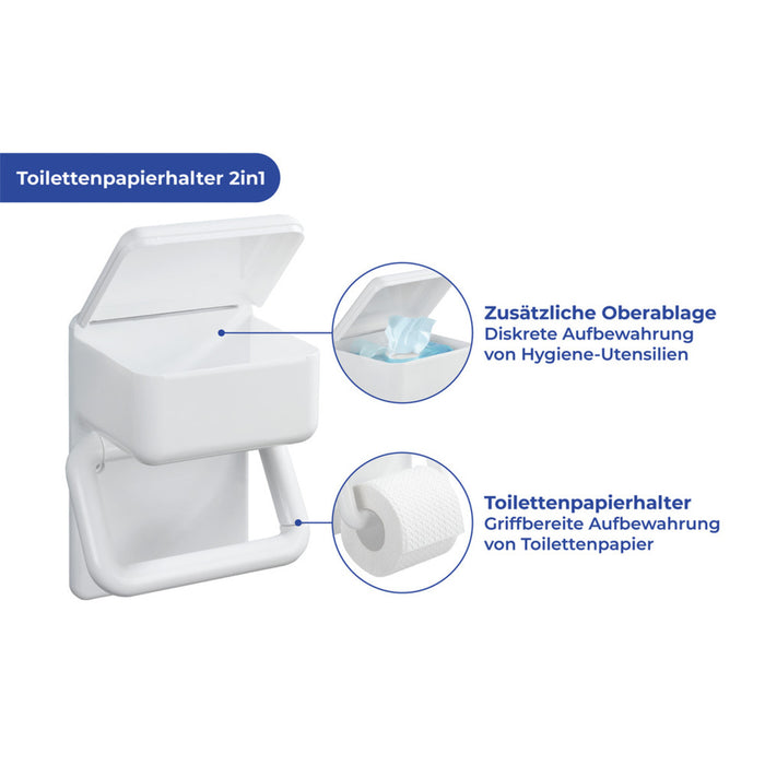 Toilettenpapierhalter 2 in 1