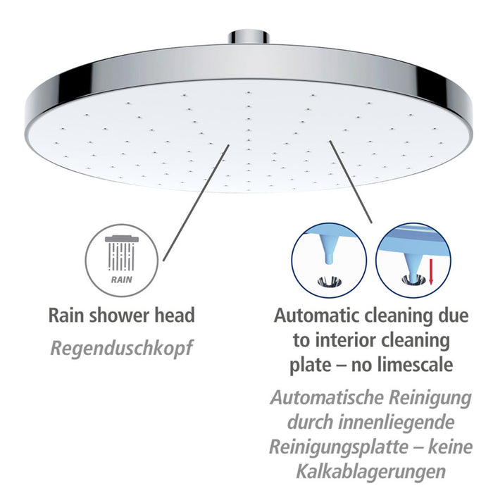 Regenduschkopf Automatic Cleaning Ø 22,5 cm