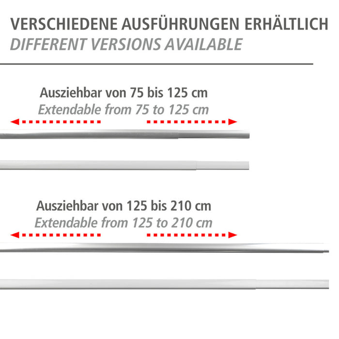 Teleskop-Duschschiene Era Weiß 75-125 cm