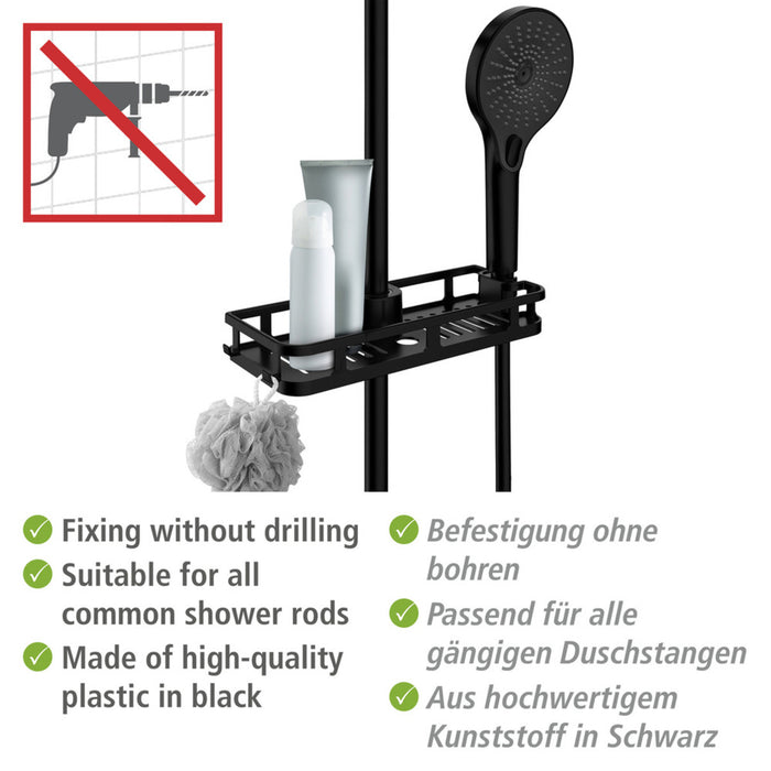 Duschablage Mod. Libertà Schwarz matt