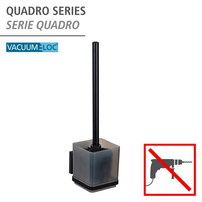 Vacuum-Loc® WC-Garnitur Quadro Schwarz