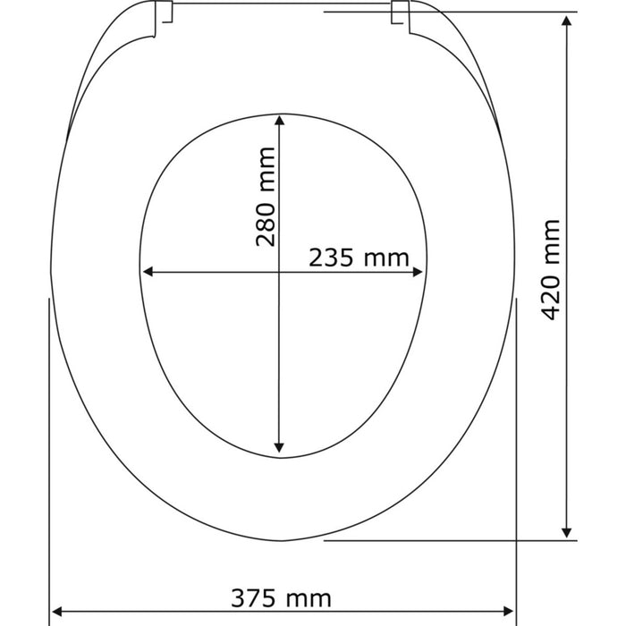 Premium WC-Sitz Mod. Kos Schwarz