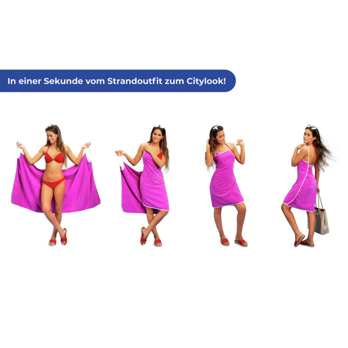 Wickel-Duschtuch Strandkleid