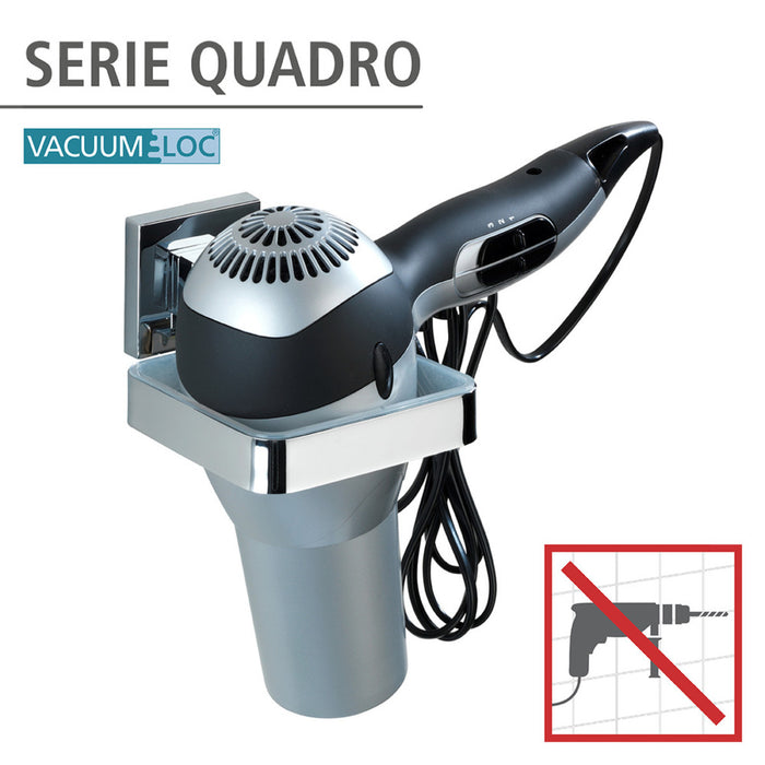 Vacuum-Loc® Haartrocknerhalter Quadro Edelstahl