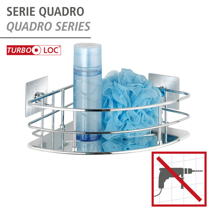 Turbo-Loc® Edelstahl Eckablage Quadro