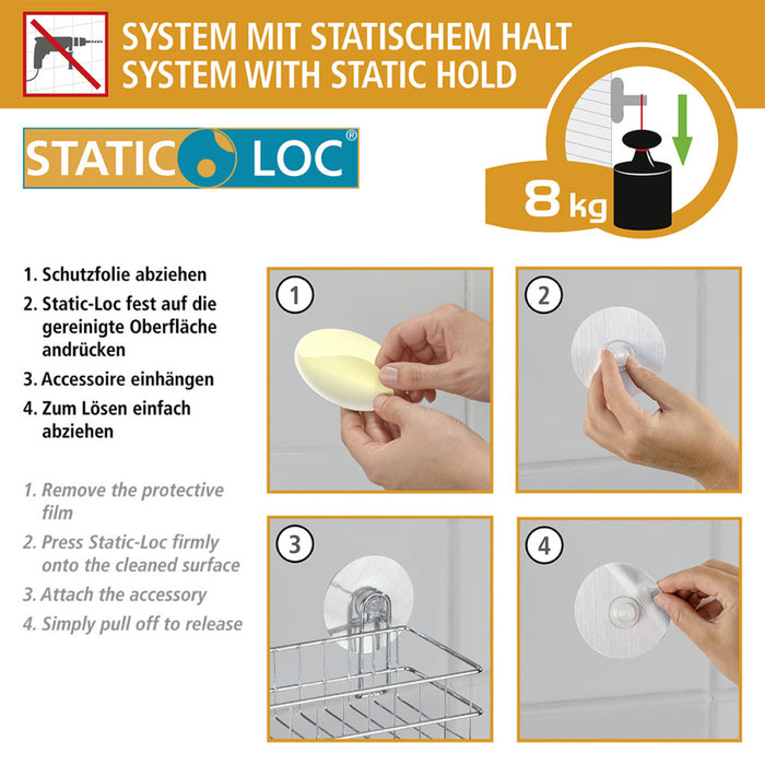 Static-Loc® Wandablage Osimo Weiß