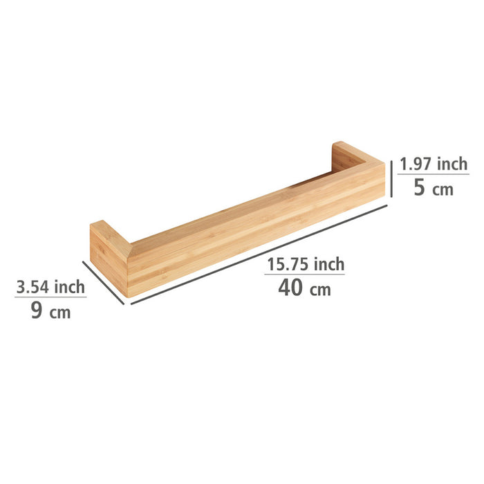 Wandregal Mod. Bambusa aus Bambus, 40 cm