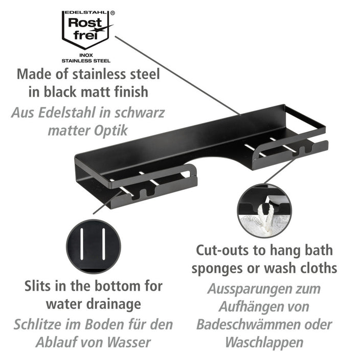 Turbo-Loc® Duschstangencaddy Altarella S, Schwarz