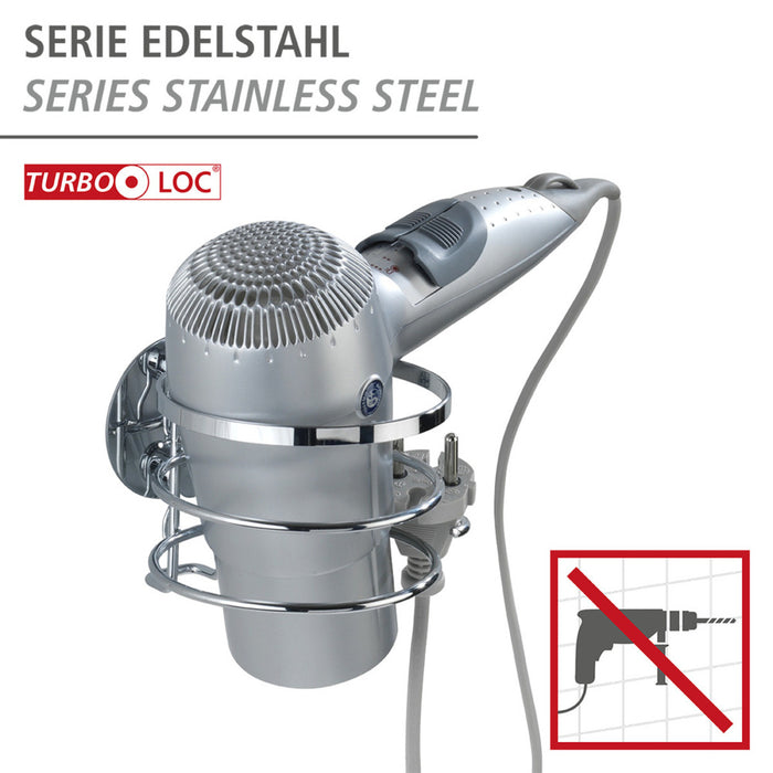 Turbo-Loc® Edelstahl Haartrocknerhalter