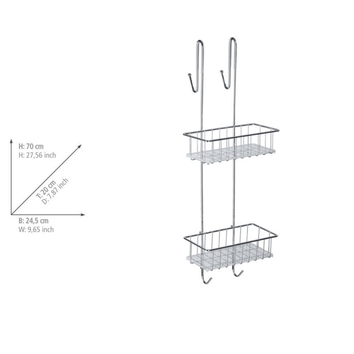 Duschcaddy Mod. Aldo 2 Etagen Edelstahl