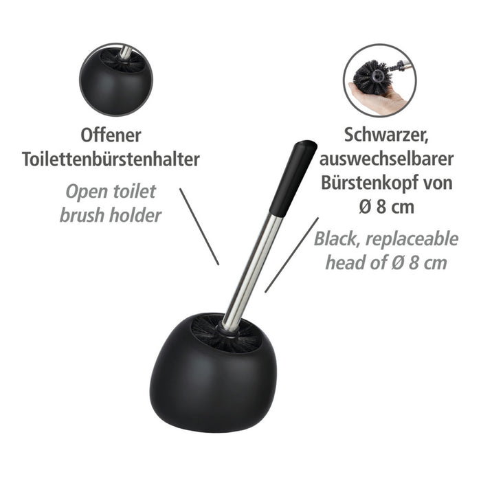 WC-Garnitur Polaris Schwarz matt